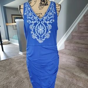 NWT I.N.C International Embellished tank top dress